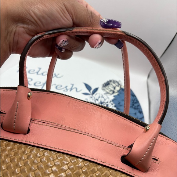 Dooney & Bourke Pink and Brown Satchel - Picture 8 of 16